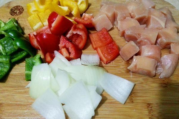 电饼铛烤鸡肉串的做法图解2