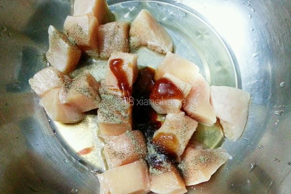 电饼铛烤鸡肉串的做法图解3