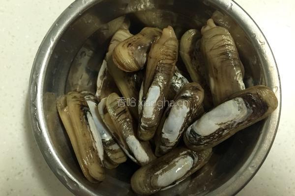 青炒海蛏子的做法图解1