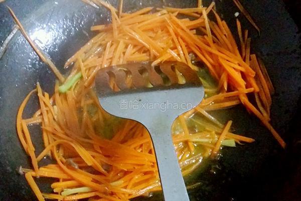 胡萝卜炒牛肉丝的做法图解6