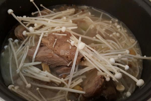 金针菇羊肉的做法图解5