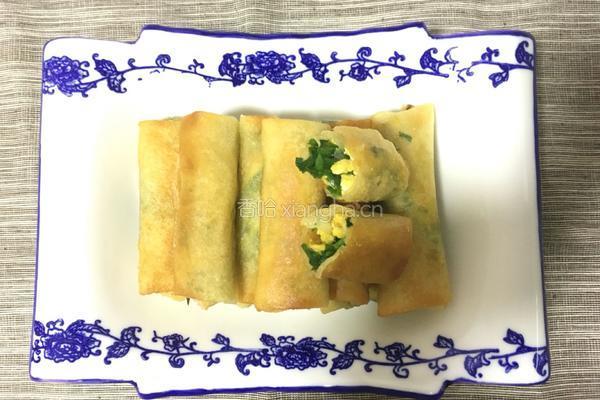 韭菜鸡蛋春卷的做法图解14