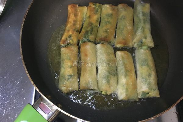韭菜鸡蛋春卷的做法图解13