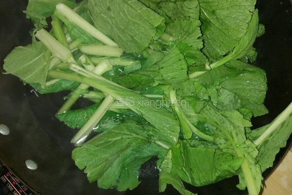 鸡蛋炒荠菜的做法图解2