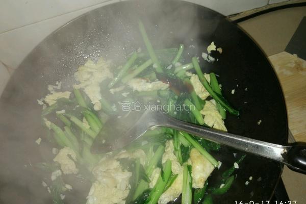 鸡蛋炒荠菜的做法图解6