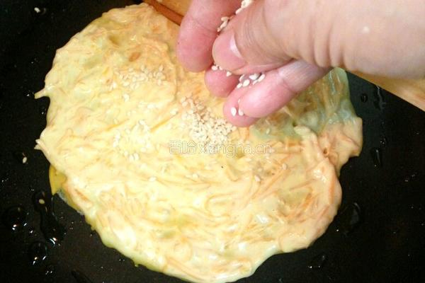 南瓜牛奶鸡蛋煎饼的做法图解14