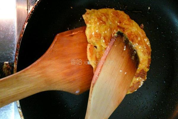 南瓜牛奶鸡蛋煎饼的做法图解16