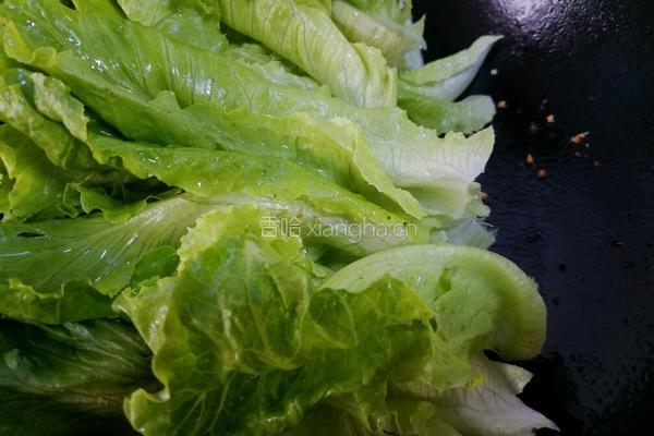 炒生菜的做法图解4