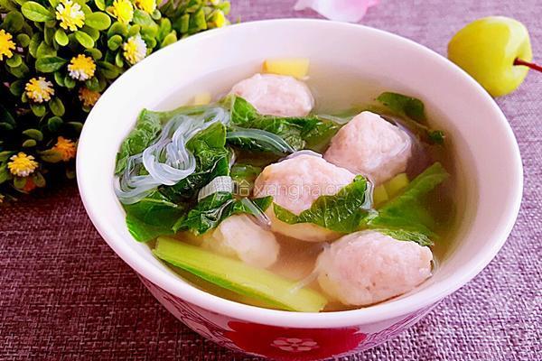丸子粉丝汤的做法图解7