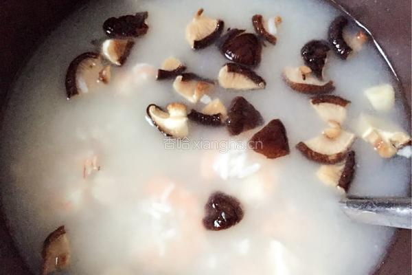 鲜虾干贝粥的做法图解4