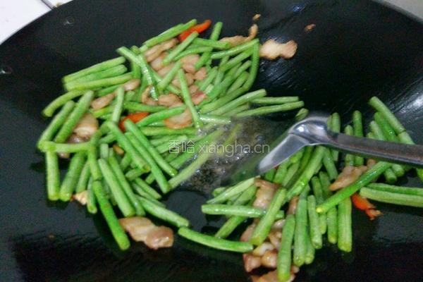 豆角回锅肉的做法图解6