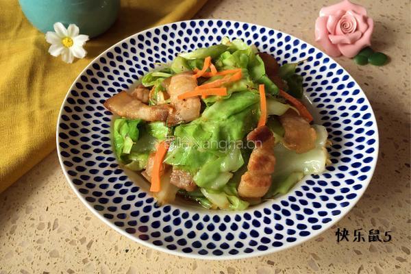 五花肉炒包菜的做法图解10