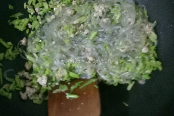 肉末香芹炒粉条的做法图解6