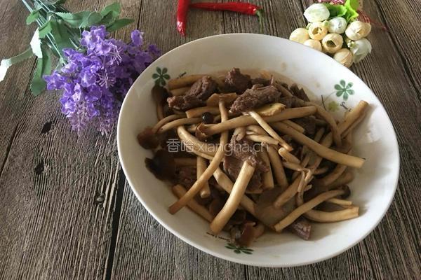 茶树菇炒牛肉的做法图解6