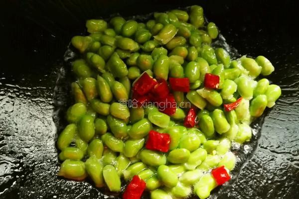 臭豆腐煎毛豆儿的做法图解6