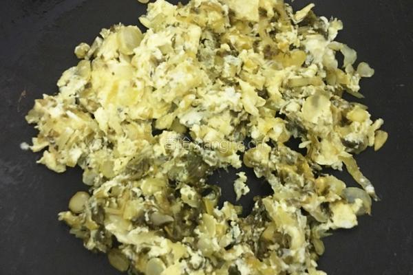 咸菜炒鸡蛋的做法图解7