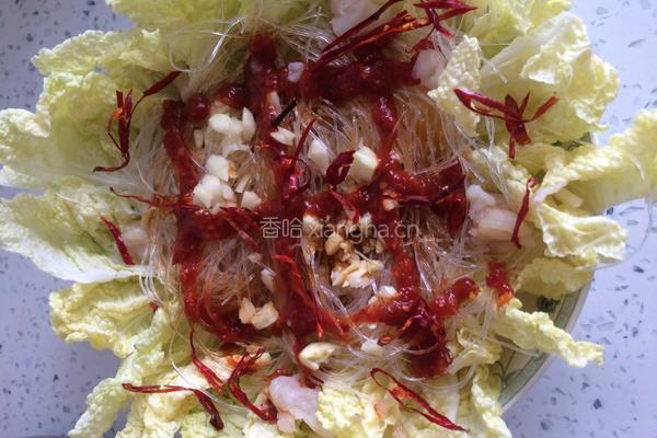 蒜蓉粉丝蒸娃娃菜的做法图解5
