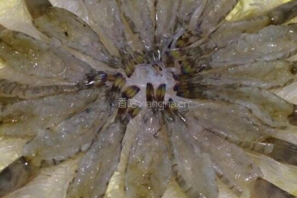 蒜蓉粉丝娃娃菜蒸开边虾的做法图解8
