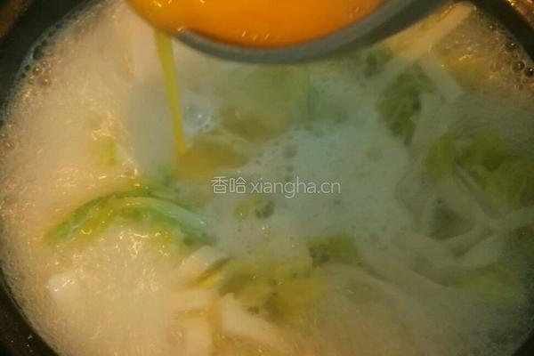 白菜炝锅面的做法图解8