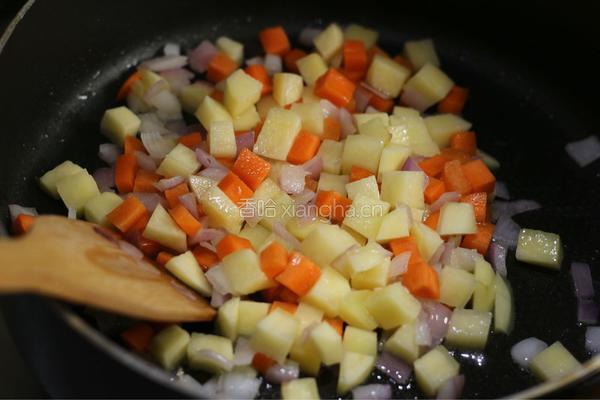 黄金咖喱鸡排饭的做法图解6