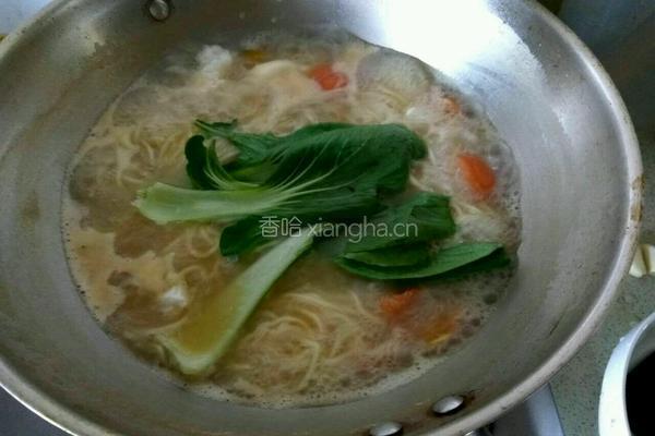西红柿青菜面的做法图解5