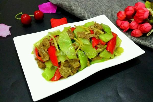 莴笋炒牛肉的做法图解11