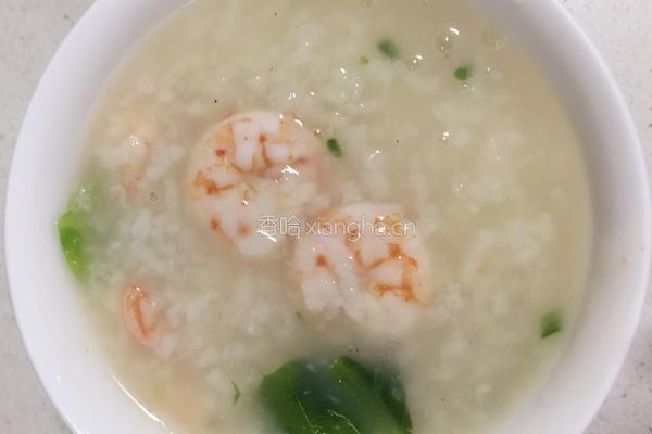 虾仁油麦鲜粥的做法图解7