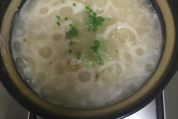 虾仁油麦鲜粥的做法图解5