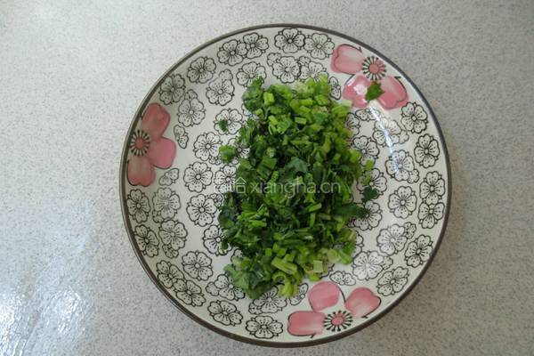香菜煎鸡蛋的做法图解4