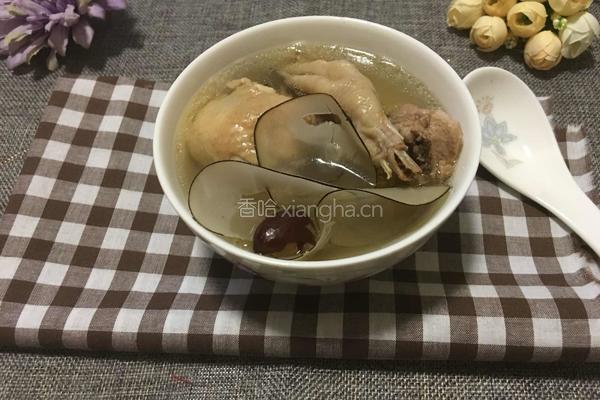 海底椰炖鸡汤的做法图解6