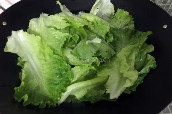 蚝油炒生菜的做法图解3