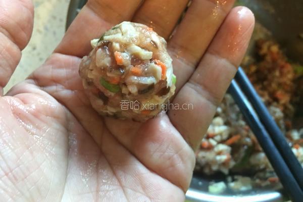 蒸糯米丸子的做法图解5