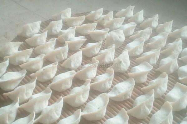 南瓜韭菜豆腐素饺的做法图解4