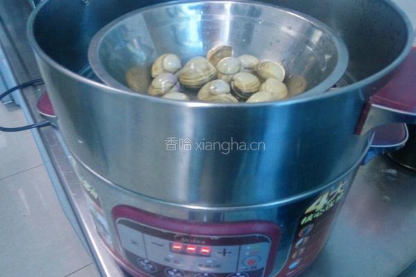 白蛤蒸蛋的做法图解2