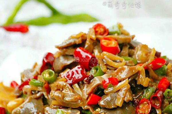 南昌风味辣脆鸭胗的做法图解1