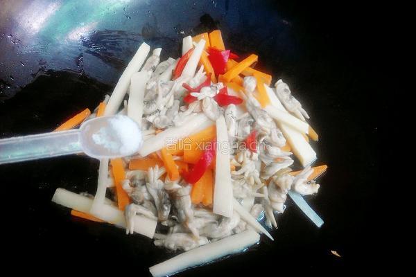 爆炒蛏子的做法图解3
