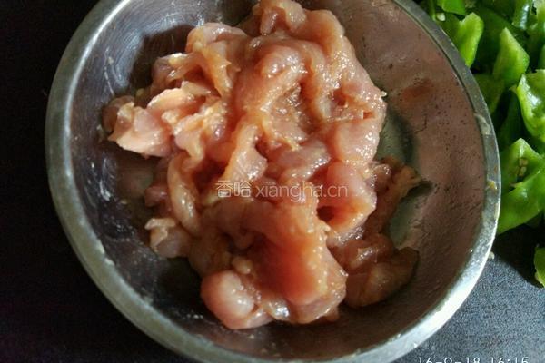清炒肉片的做法图解3