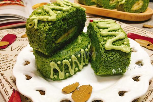 抹茶树干蛋糕卷的做法图解21