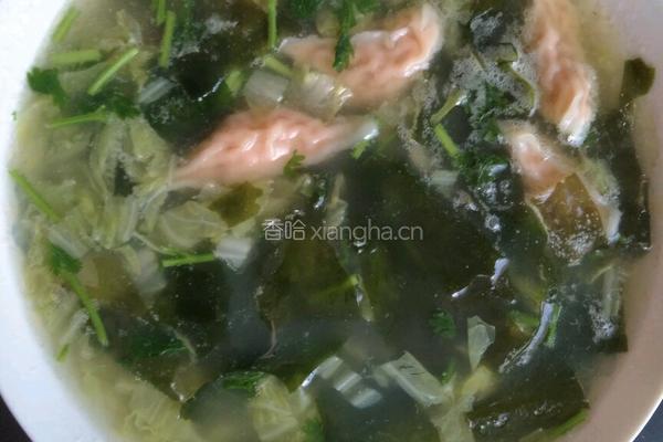 燕饺紫菜养生汤的做法图解6