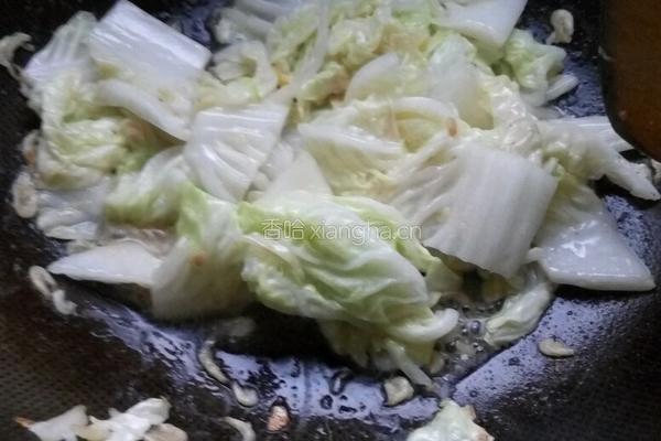 虾米炒大白菜的做法图解5