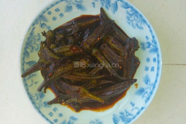 油焖秋葵的做法图解6