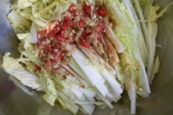 生拌娃娃菜的做法图解5