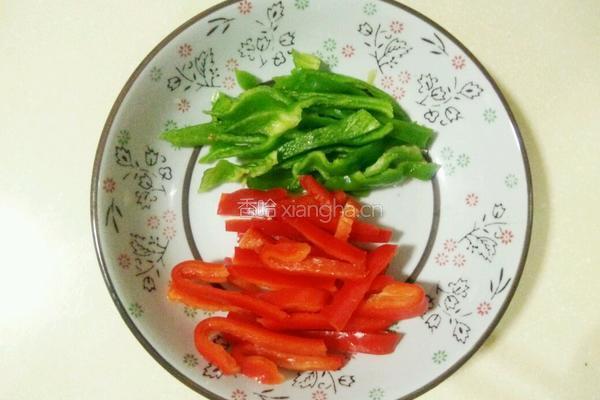 双椒耗油牛肚的做法图解2