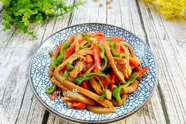 双椒耗油牛肚的做法图解10