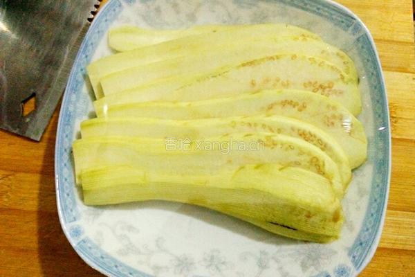 培根茄子卷的做法图解3
