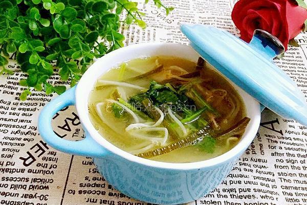 海带豆芽汤的做法图解8