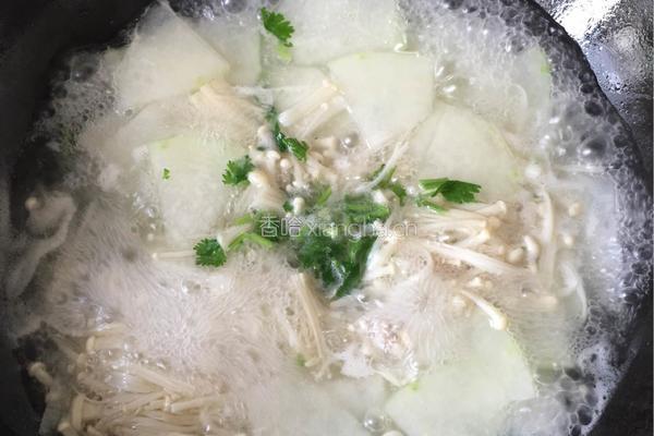 金针菇冬瓜汤的做法图解3
