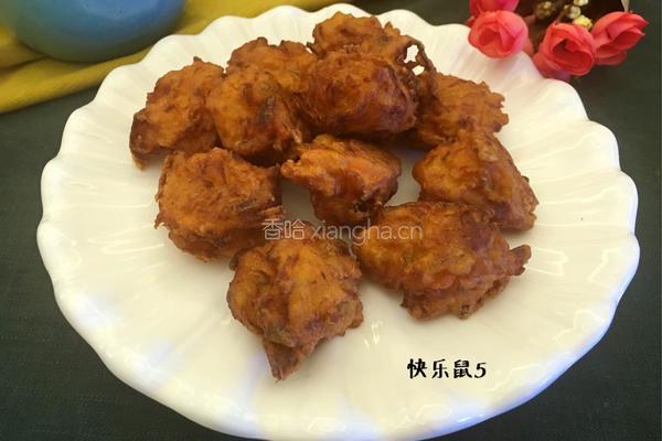 油炸双色素丸子的做法图解11