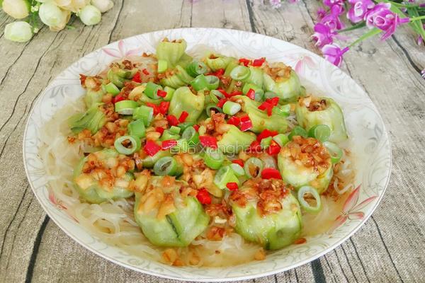 粉丝蒸丝瓜的做法图解10