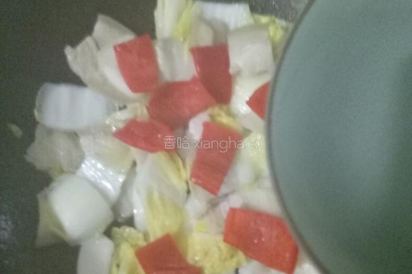 大白菜炒肉的做法图解6